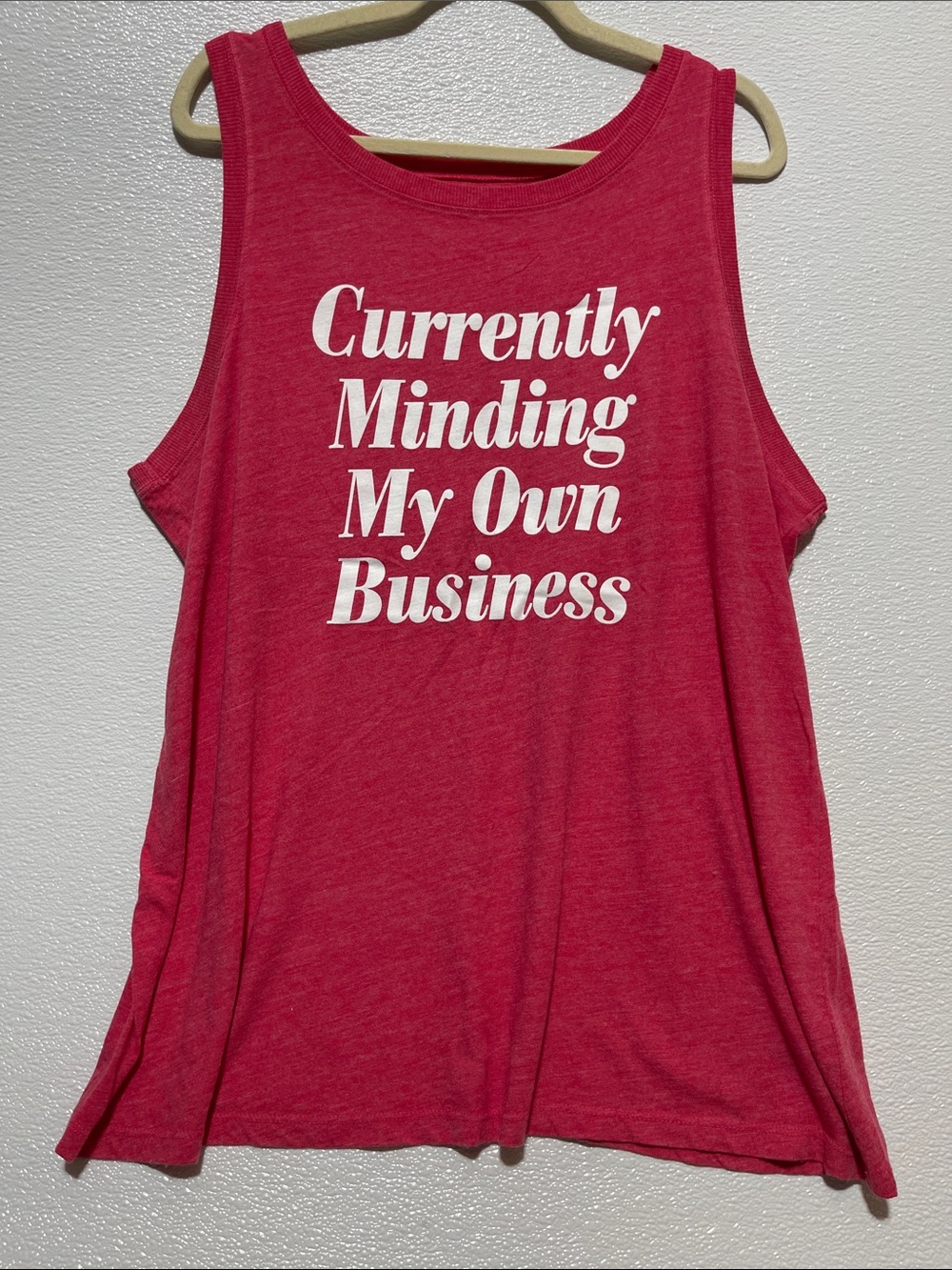 torrid Raspberry Pink Graphic Tank Top with White Script